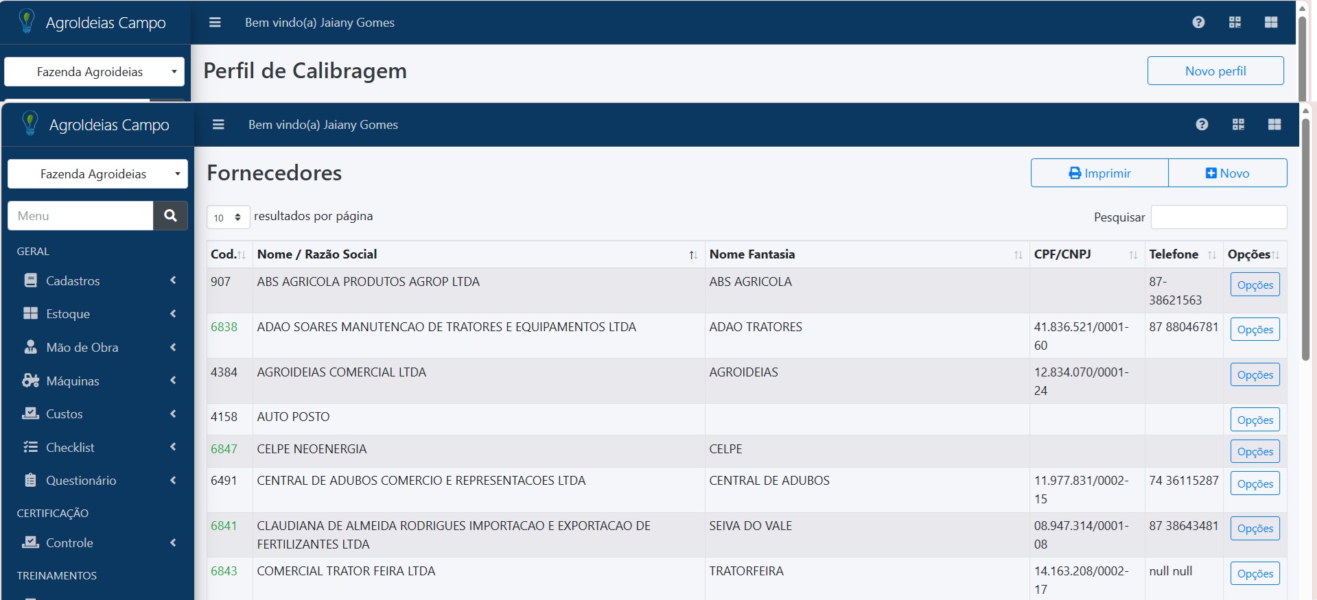 Imagem do depoimento